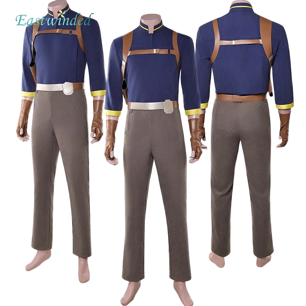 

Movie Space Battle Shadow of Lord Lawson Cosplay Blue Shirt Clothes Set Costume Uniform Outfits Adult Men Halloween Carnival
