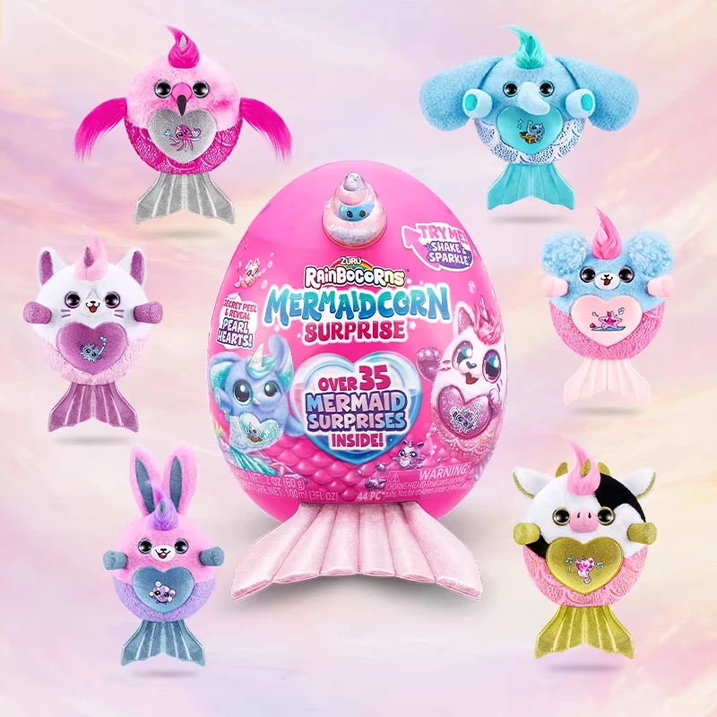 

Zuru Yunbo Unicorn Magic Egg Mermaid Blind Box Girl Children's Toy Plush Doll Birthday Gift