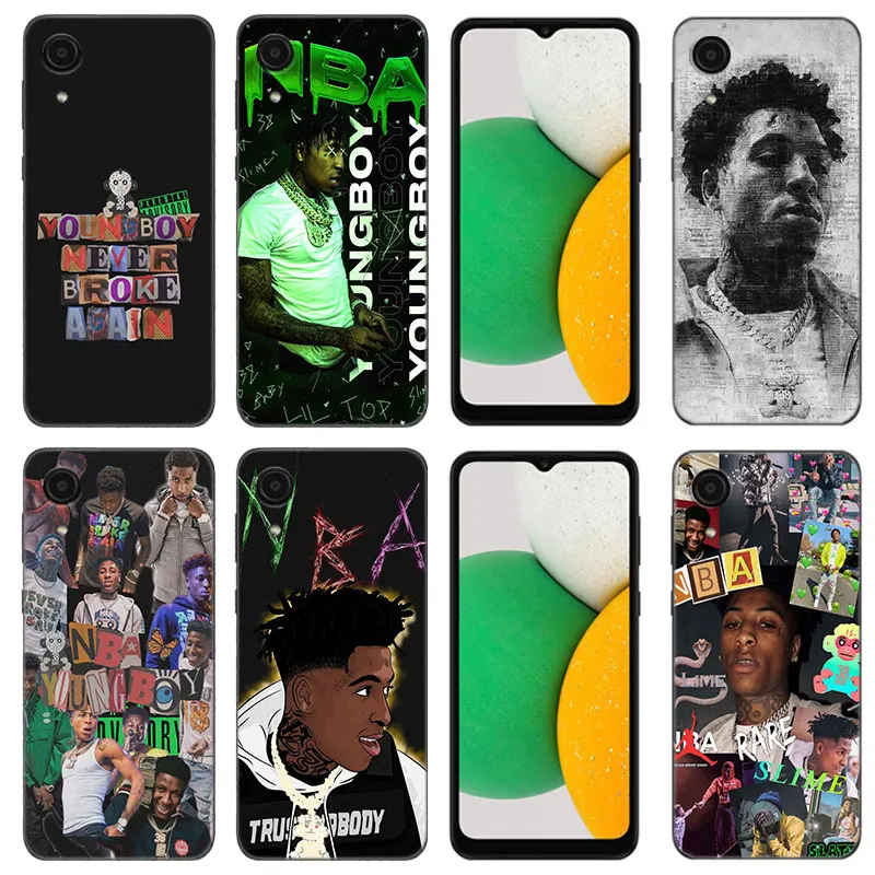 Youngboy Never Broke Again Black Phone Case For Samsung Galaxy A01 A03 Core A04 E A02 A05 A10 A20 A21 A30 A50 S A6 A8 + A7 2018