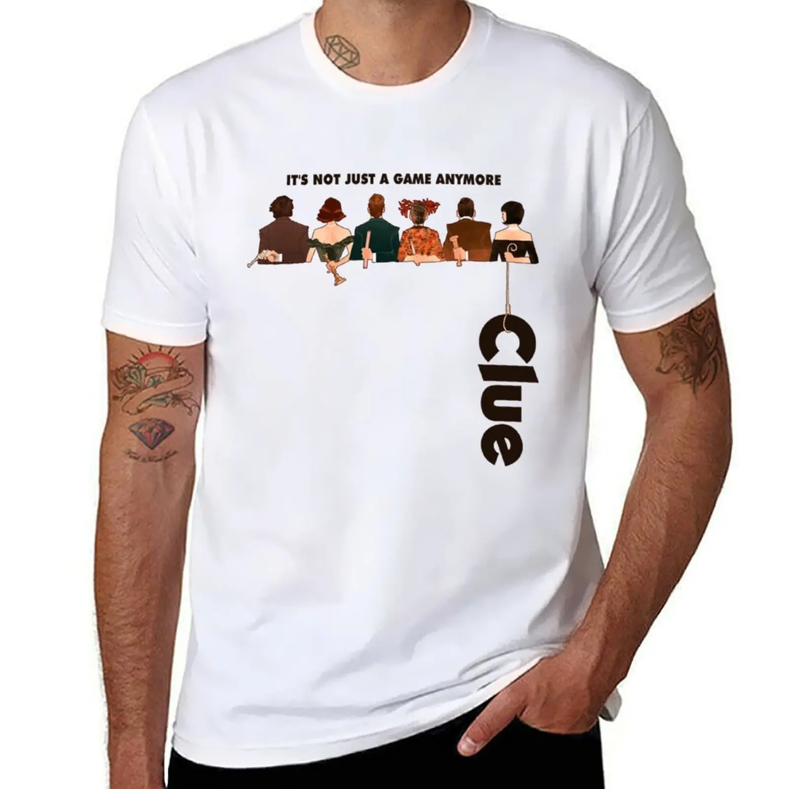 

Clue T-Shirt t shirt man cotton t shirts for man graphic vintage T-Shirt