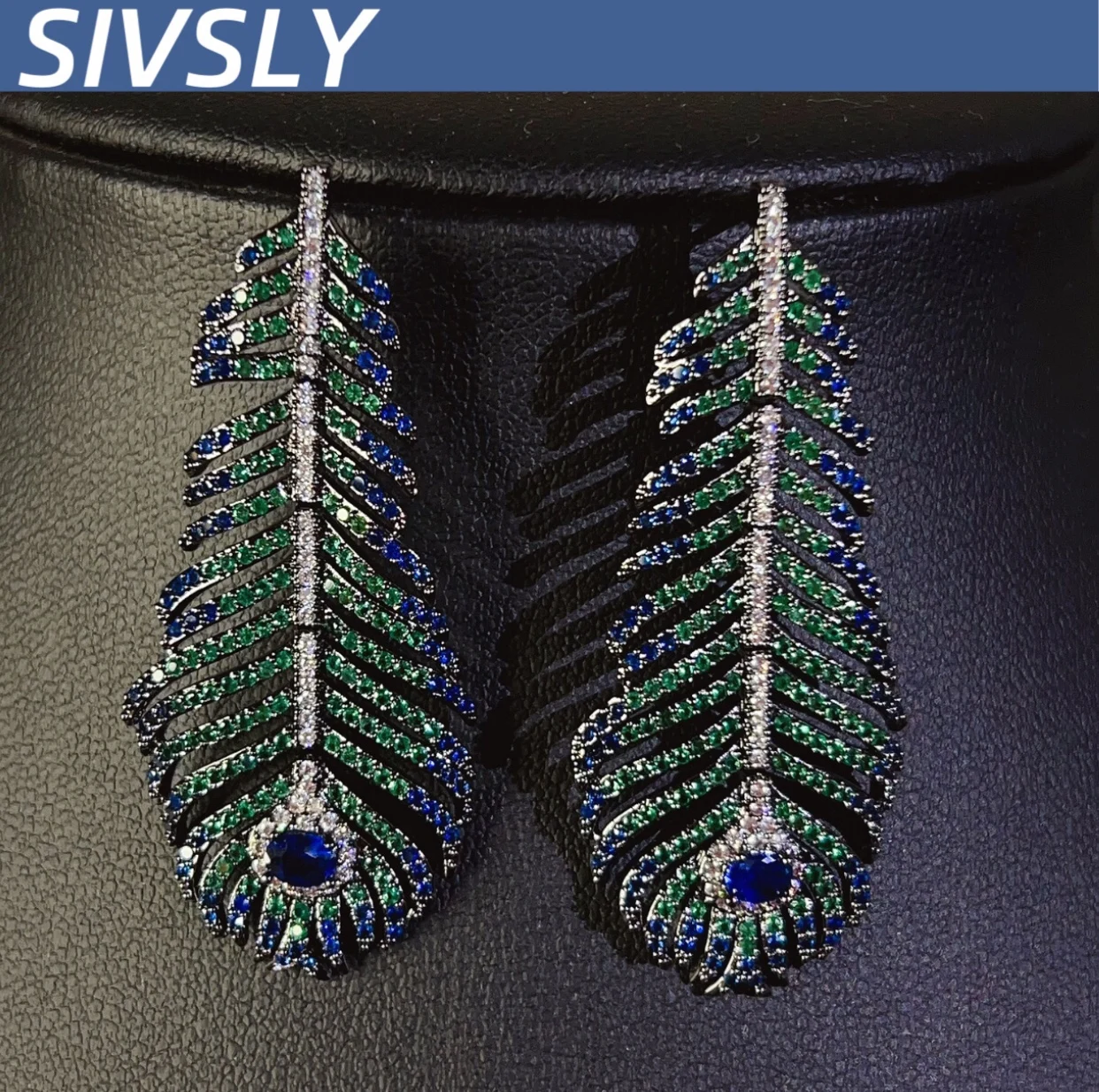 

[Personality] Luxury high-end colorful earrings for women, light luxury, high-end, versatile, trendy for women.