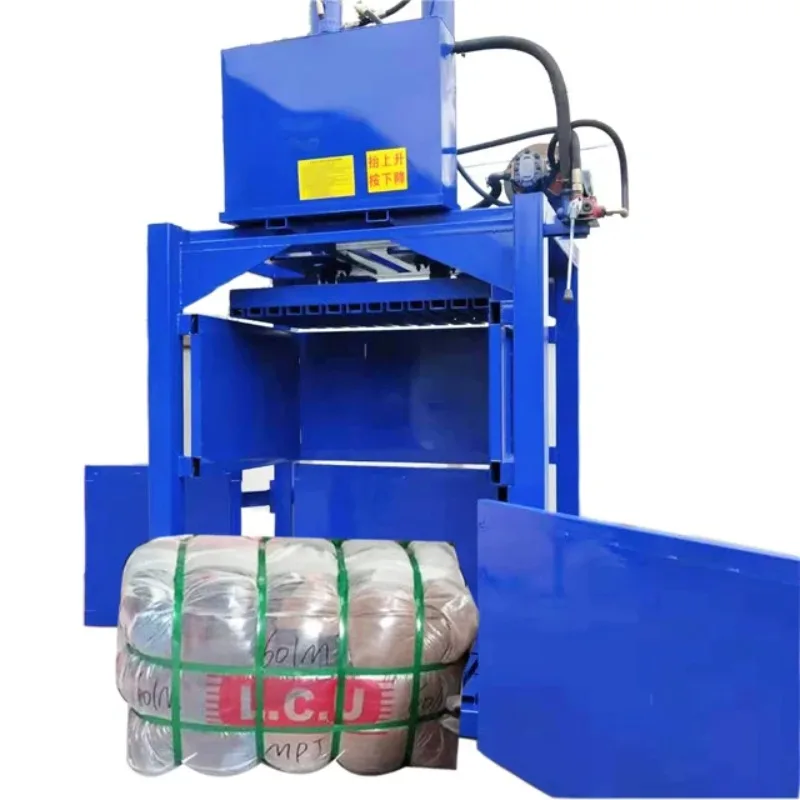 2026 SELL China Hot Sale Electric Semi-Automatic Vertical Baler Machine for Textiles & Apparel
