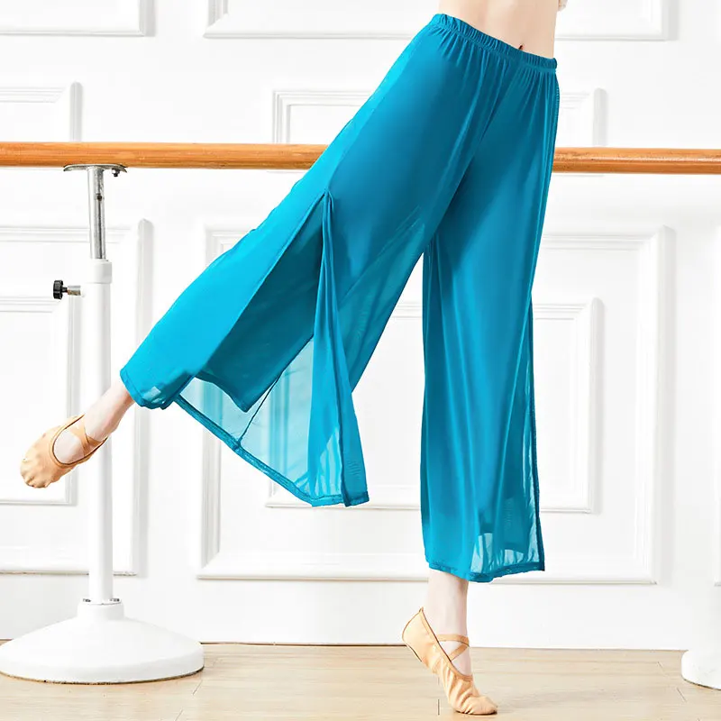 High Quality Long Practice Dance Pant High Waist Palazzo Pants For Women Dancing Clothes Dancer Wear Clothing