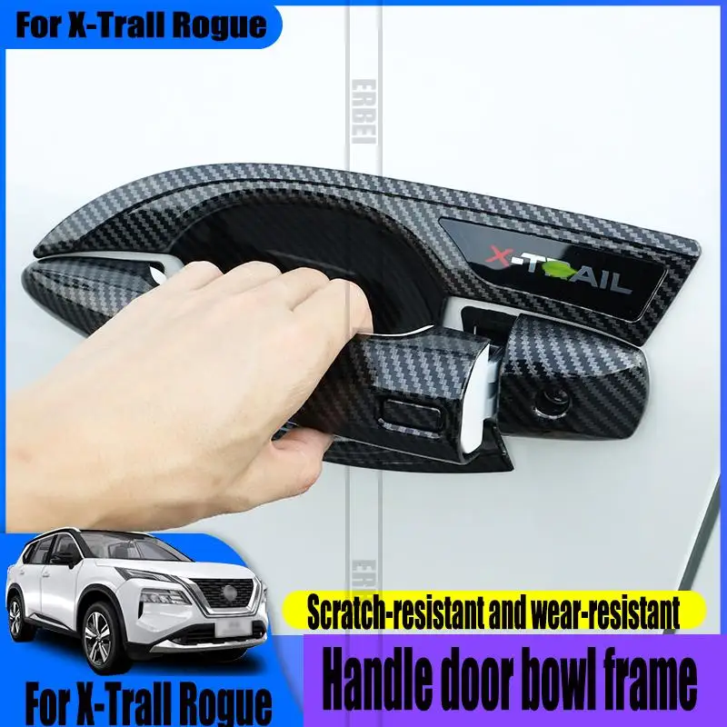 For X-Trall Rogue21-22 car door handle decoration door handle cover door bowl sticker exterior modification