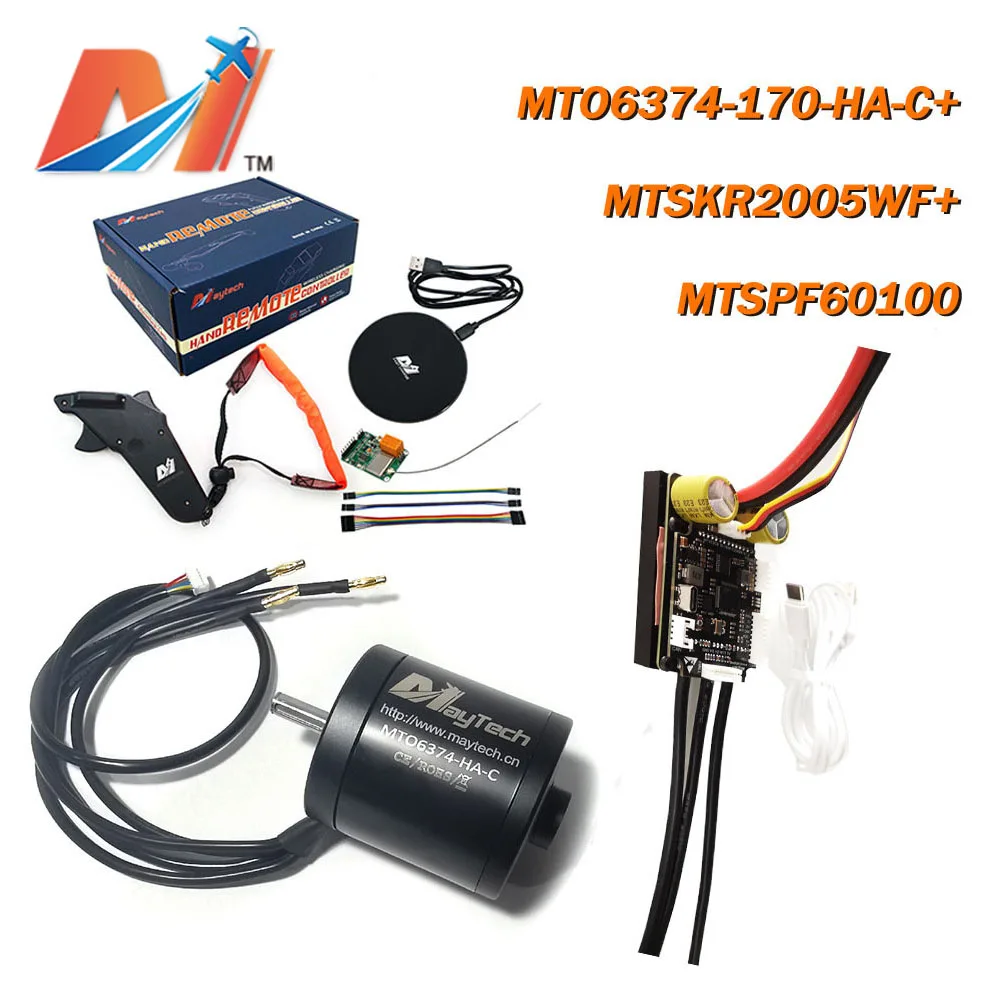 Maytech DIY zestaw 100A ESC z radiatorem Fin 90KV 170KV 200ksored silnik MTSKR2005WF wodoodporny pilot do elektryczna deskorolka