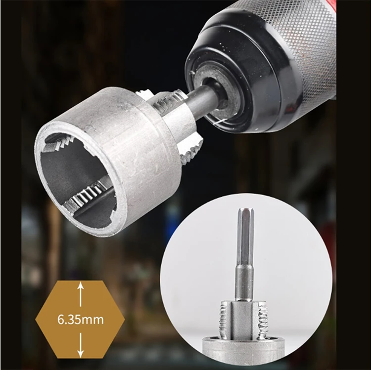 For Plumbing Tasks Pipe Tapping Tool DIY Projects Internal And External Die Cutter Metal Construction For Durability