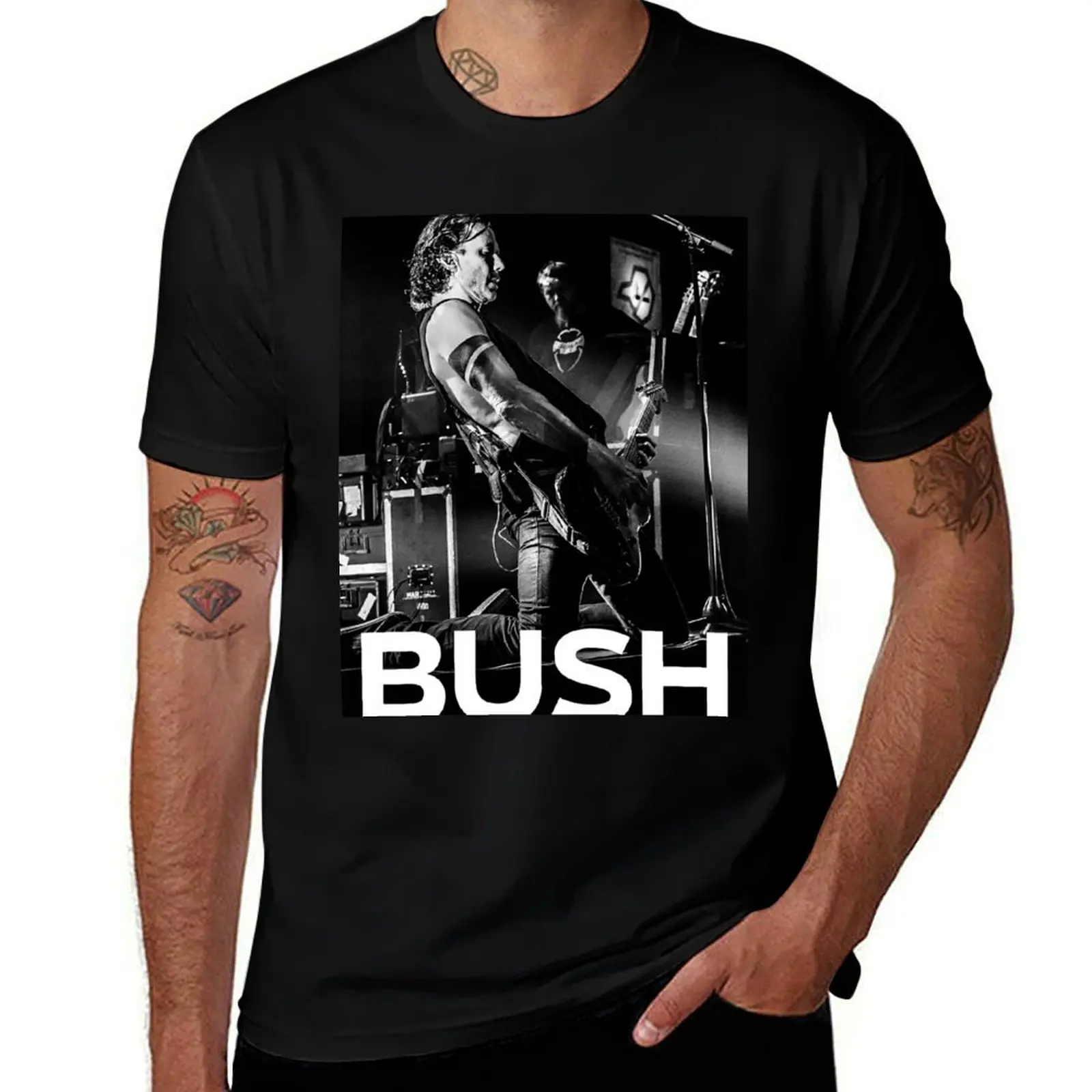 

BUSH ROCK BAND - Bush Fan Edition - Nostalgic 90s T-Shirt luxury designer plus size tops tees for a boy workout shirts for men