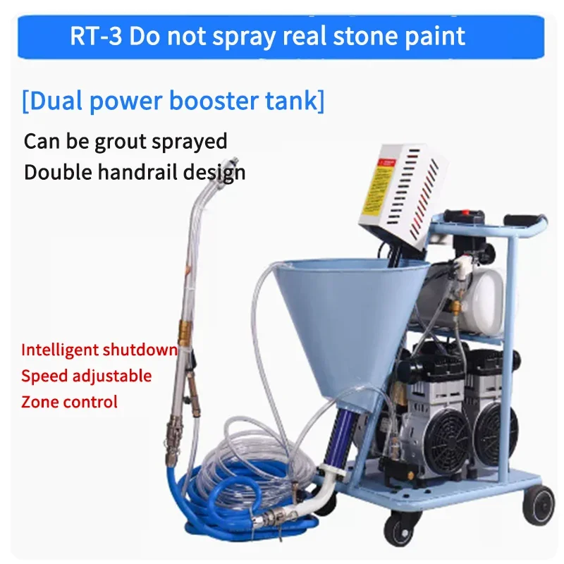 RT3 Multifunction High Pressure Spraying Machine Industria Waterproof Coating Grouting Machinery Double Power Wall Putty Spray