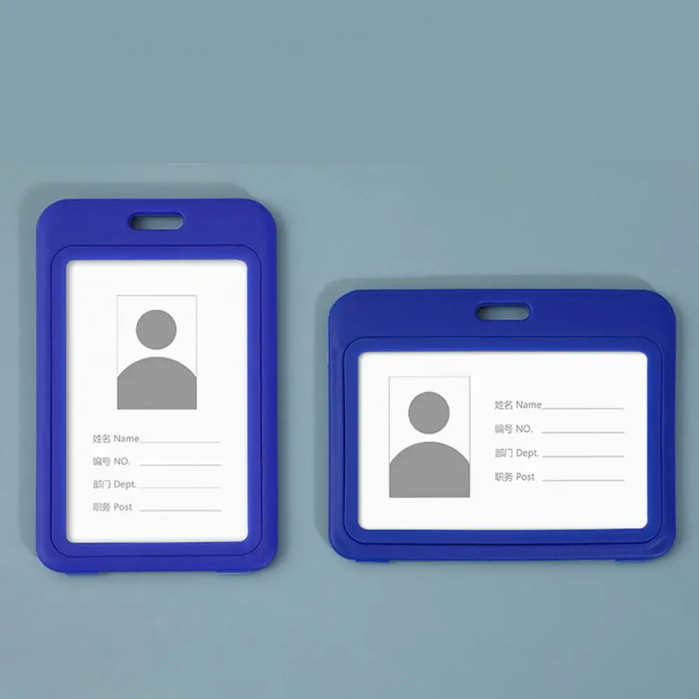 Exquisite Work Badge Aluminium Alloy Staff Badge Holder Secure Id Card Case for Work Permits Employee Name Badges Certificates