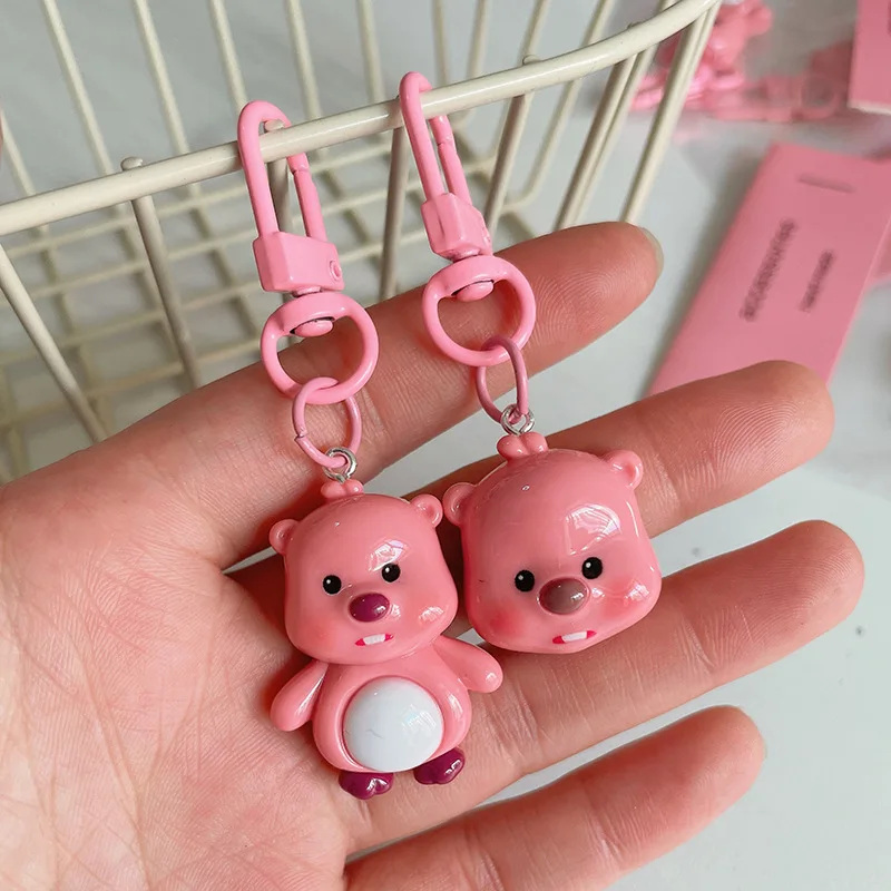 New Zanmang Loopy Anime Kawaii Numerical Accessories Keychain Loopy Model Toy Ins Pendant Bag Pendant Cartoon Accessories