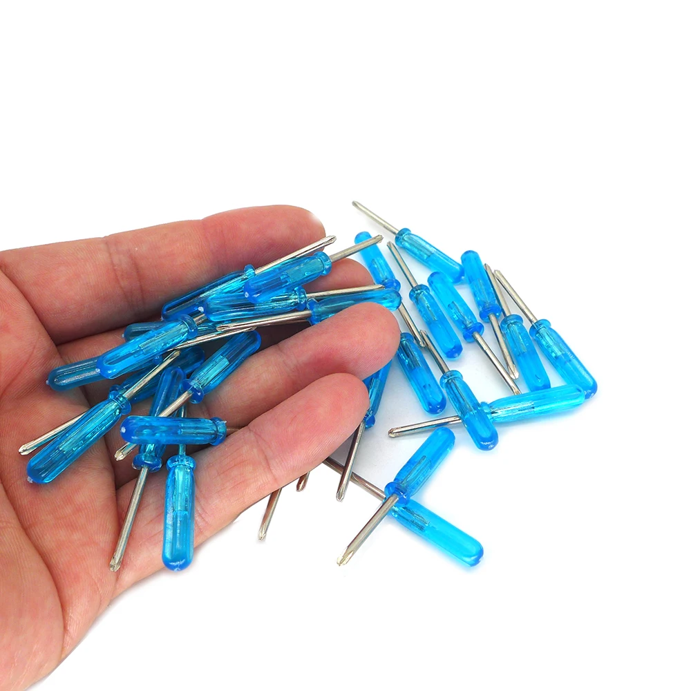 50 stücke Mini 3,0/2,0mm Flache-klinge Schlitz Kreuz Kopf Kleine Schraubendreher Für Handy Xbox 360 Wireless controller Reparatur Öffnen – Detail 14