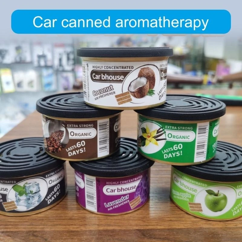 Aromatic Car Fresheners Lemon Scent Long Lasting Fragrances Aluminum for Drives
