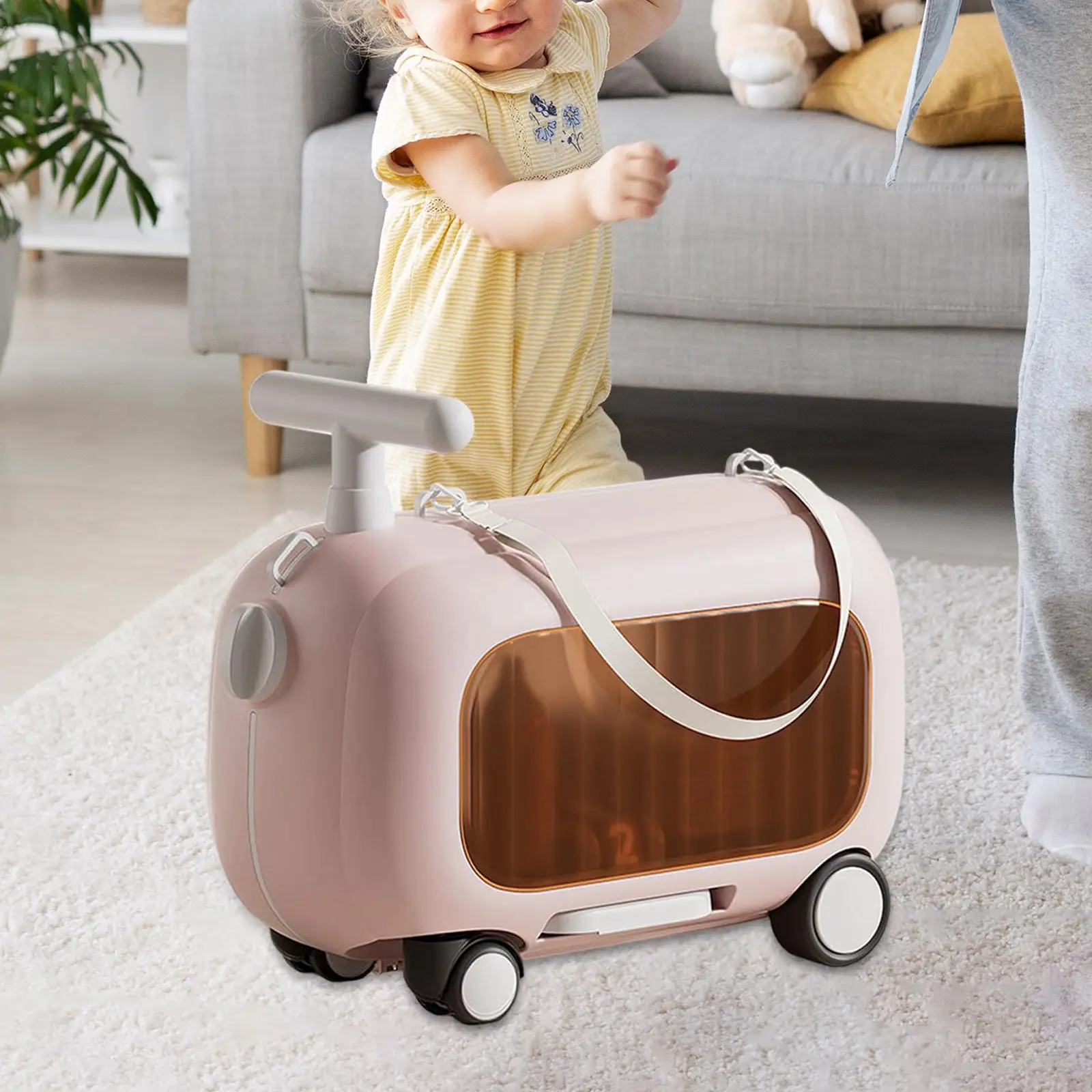 Maleta de viaje Estuche de viaje con ruedas Equipaje rígido Almacenamiento de maleta con ruedas para niños y niñas