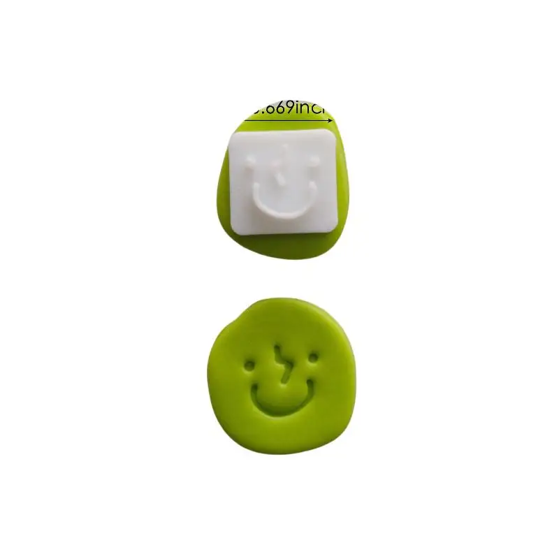 8-teiliges Mini-Cartoon-Expressions-Polymer-Ton-Stempelformen-Set mit verschiedenen Gesichtsmustern, perfekt für die Herstellung von handgefertigtem Schmuck. – Detail 9