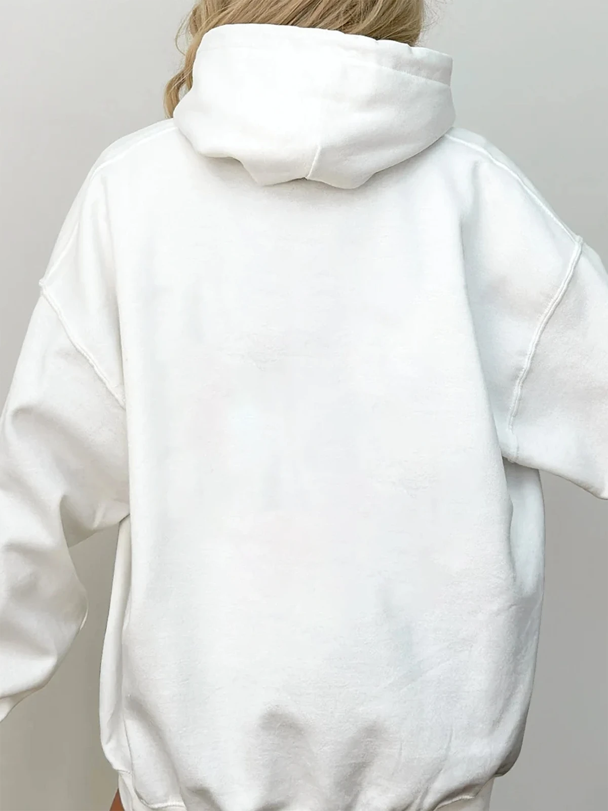 Zwaargewicht katoenen hoodies Halloween-patronen Lichtgewicht katoenen sweatshirt met capuchon - Ademende stof met contrasterende stiksels