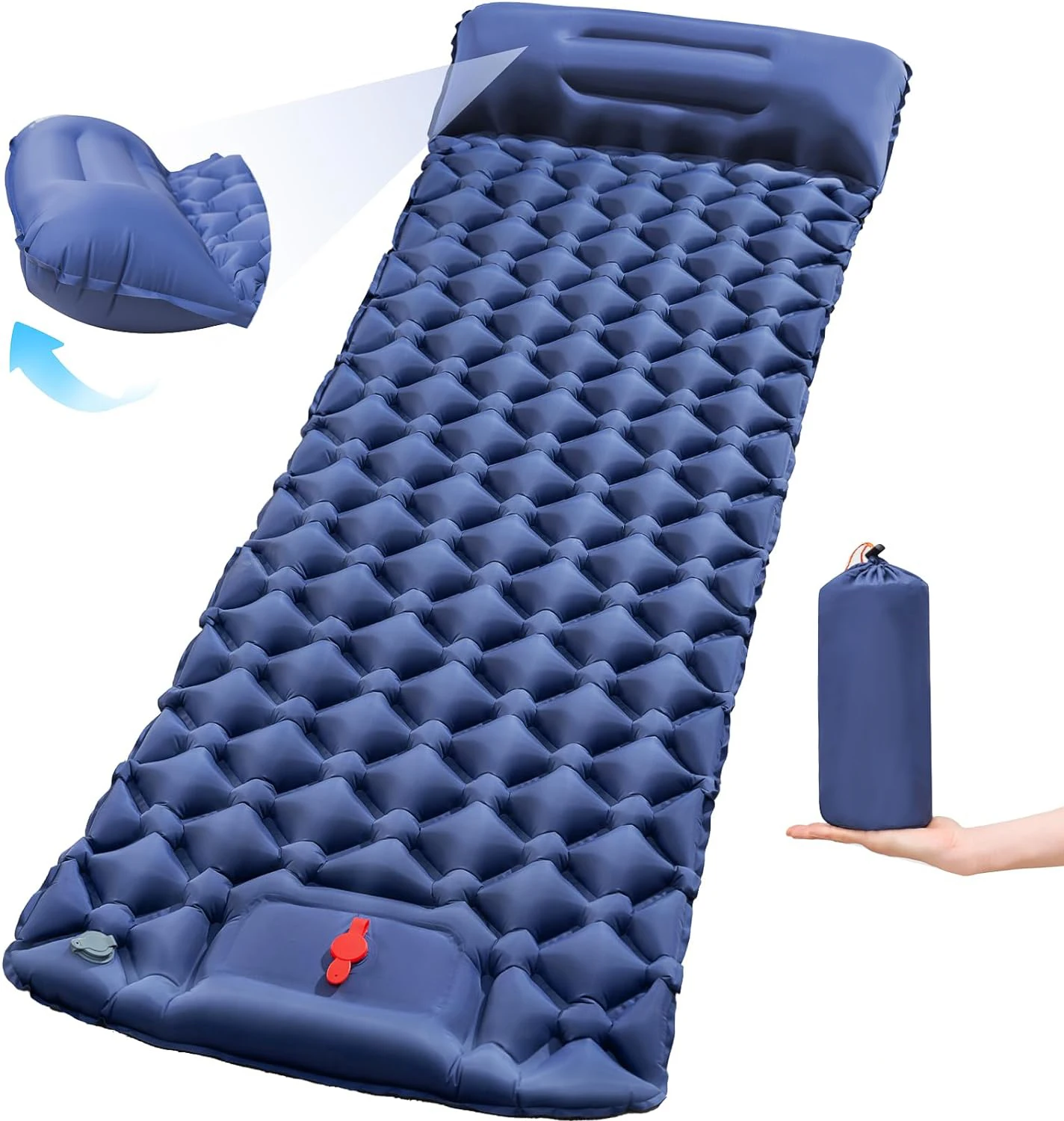 

2025 Upgrade | Self-Inflating Air Mattress | Portable Camping Pad for Outdoor/Hiking/Travel | Anti-Leak & Ultra-Thick | Compact