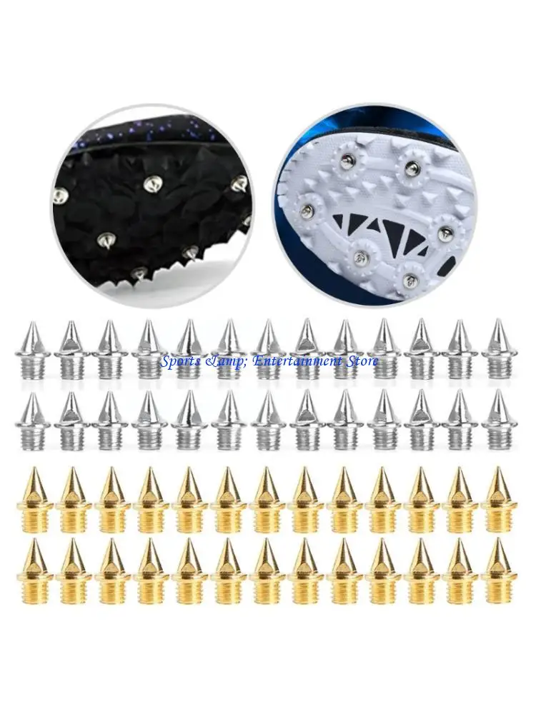 G7NF 120Pcs Track and Crosses Country Spikes with Spikes Wrench 1/4Inch Track Spikes