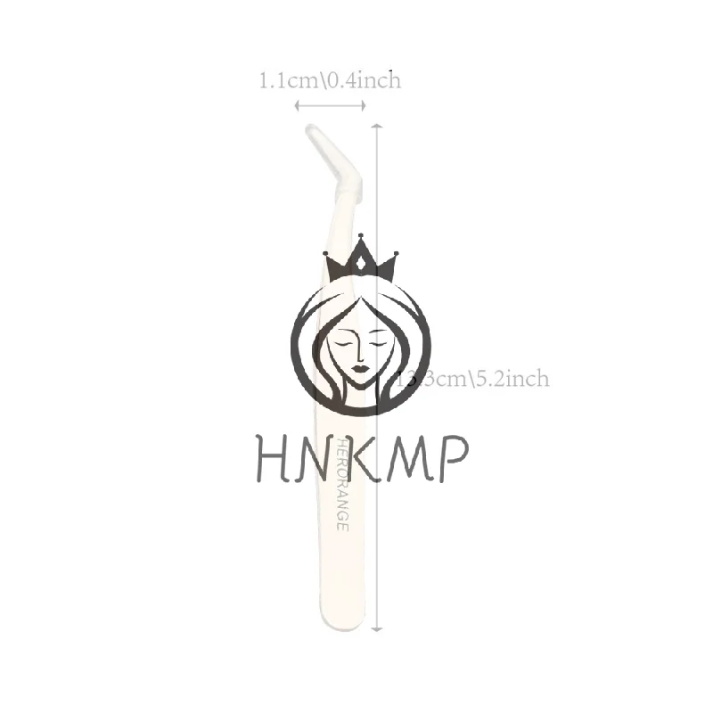 Anti-Stick Tweezers Non-Sticky DIY Rounded Design Professional Grafting Anti-Stick Glue-Free False Eyelash Tweezers