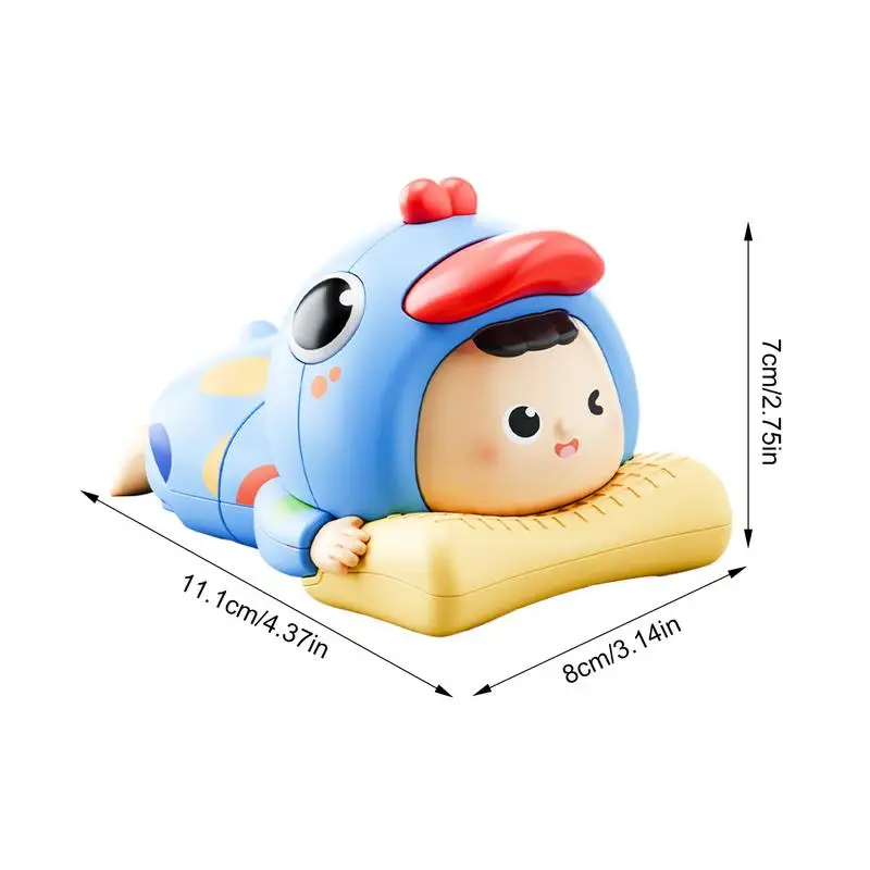 Crawling Kid Toy Wind Up Cartoon Duck Toy For Kid Portable Learning Toy Early Education Toy For Cultivates Observation Ability