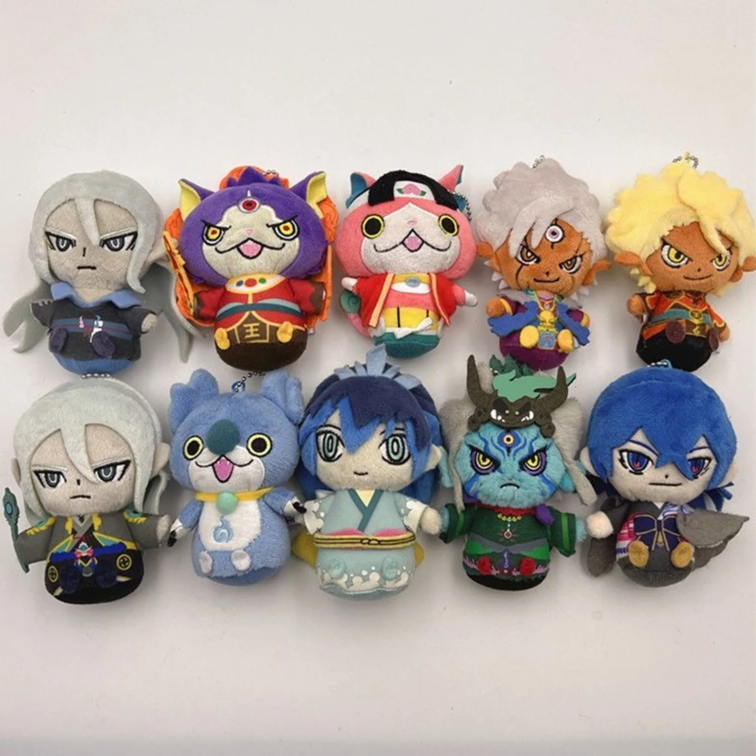 New Kawaii Cute Anime Yo-Kai Watch Enma Emma Mini Plush Keychain Small Pandent Kids Stuffed Toys For Children Gifts 11CM