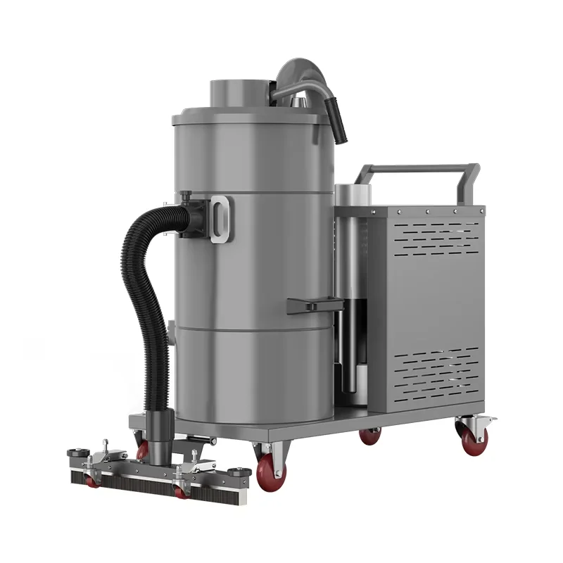 3000w Power 75 Liter Heavy Duty Industrial Vacuum Cleaner 380Voltage No-stop Suction 40mm Single tank Dust Collect Machine