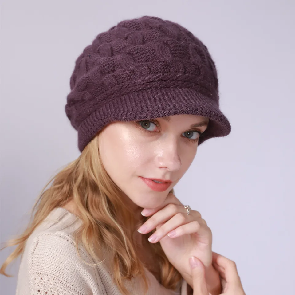 Fried Dough Twists Knit Hat Plush Thickened Warm Wool Hat Suitable for outdoor wind protection in autumn and winter, image 15