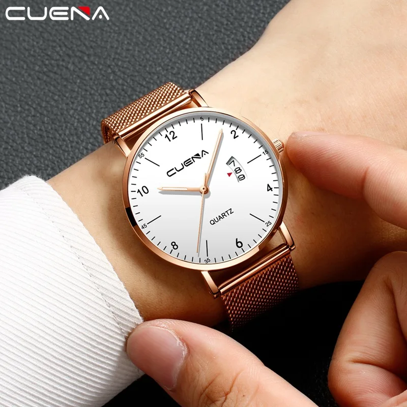 Fashion Mens Watches Top Brand Luxury Steel Quartz Watch for Men Simple Dress Ultra Thin Male Wristwatch Clock Gift Reloj Hombre