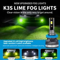 H7 luz LED H4 9003 H1 H3 H11 H8 H9 9005 HB3 9006 HB4 bombilla de faro LED luz antiniebla 12V amarillo blanco limón lámpara automática 2 uds