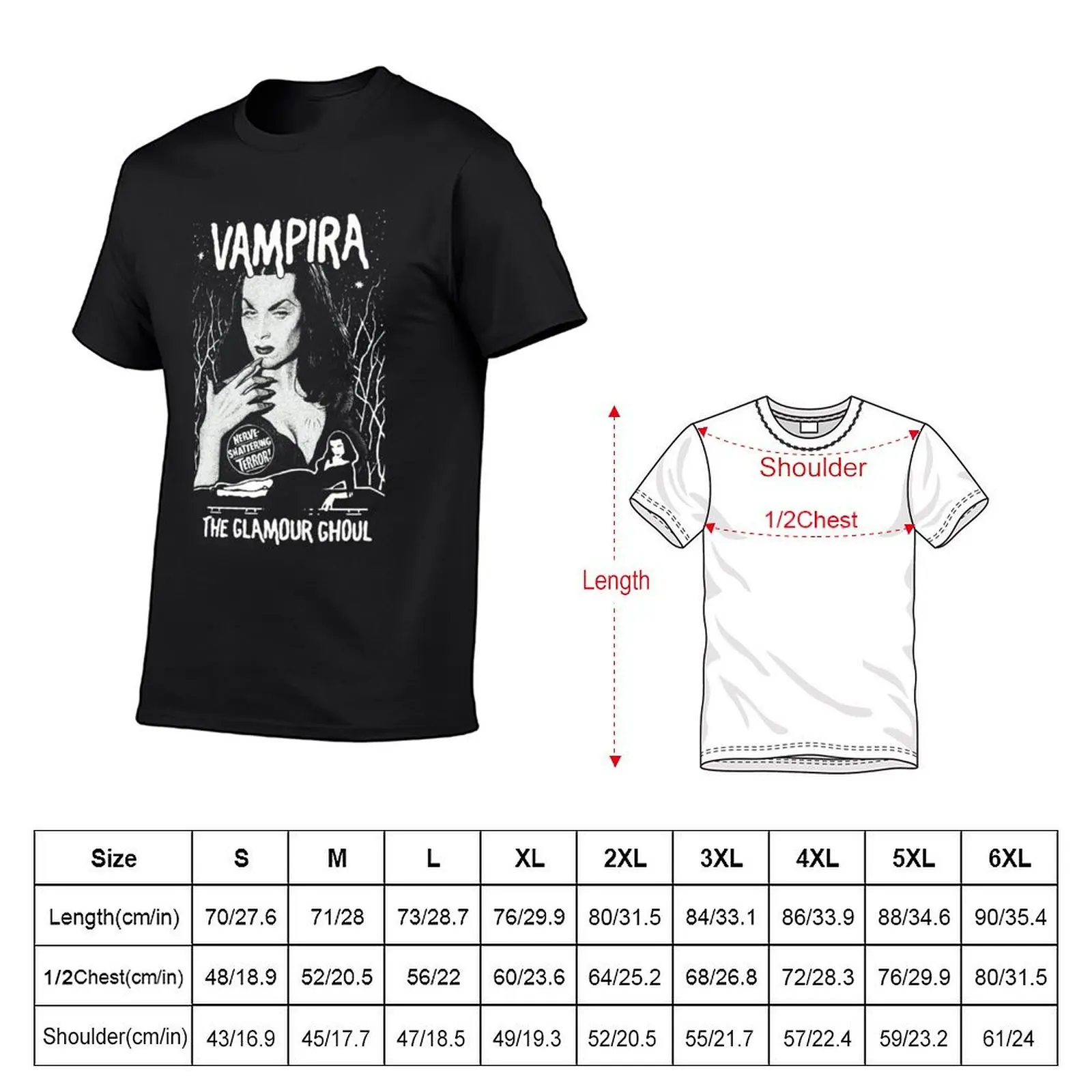 Vampira Classic T-Shirt basketball graphic tees anime tshirt vintage anime shirt anime t shirts mens t shirts