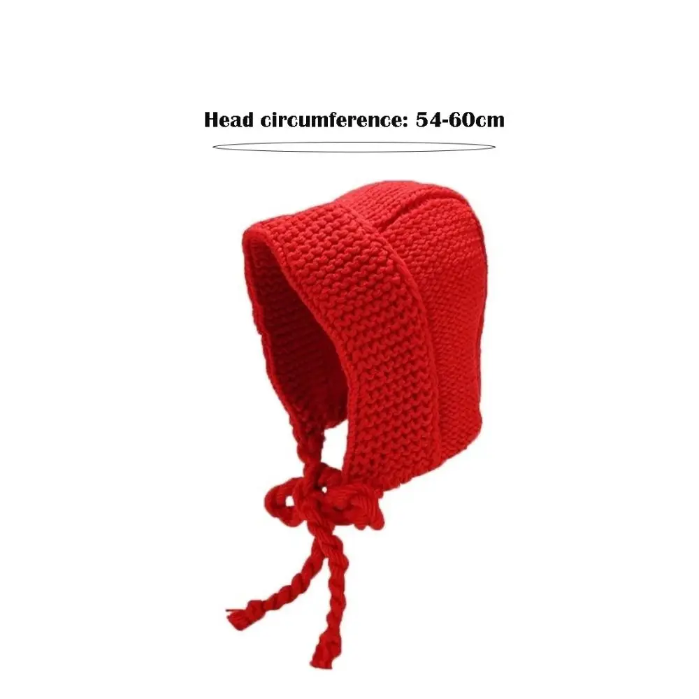 Trendy Thickened Woolen Cap Warm Hood Earmuff Winter Cap Large Head Circumference Soft Warm Hat Autumn Winter