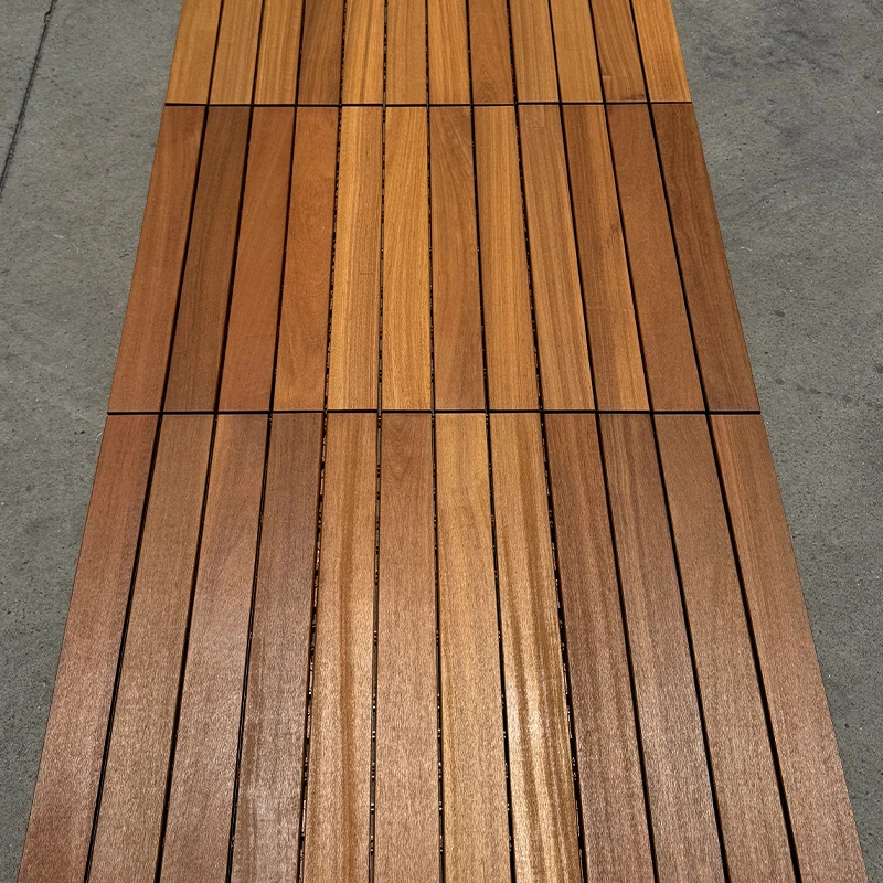 أرضيات من خشب الساج مصنوعة من الخشب الصلب المقاوم للماء ، خالية من العارضة ، شرفة وفناء خارجي ، خشب مطهر ، حديقة