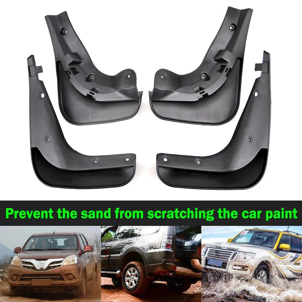 4X For VW Golf 6 MK6 Variant Vento Wagon Jetta SportWagen Molded Mud Flaps Splash Guards Mudguards 2009 2010 2011 2012 2013 2014