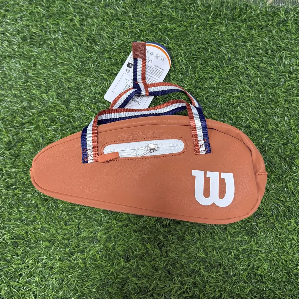 Wilson PU Leather Small Hand Bag Super Tour Tennis Accessories Bag Roland Garros Mini Travel Bag Racquet Sports