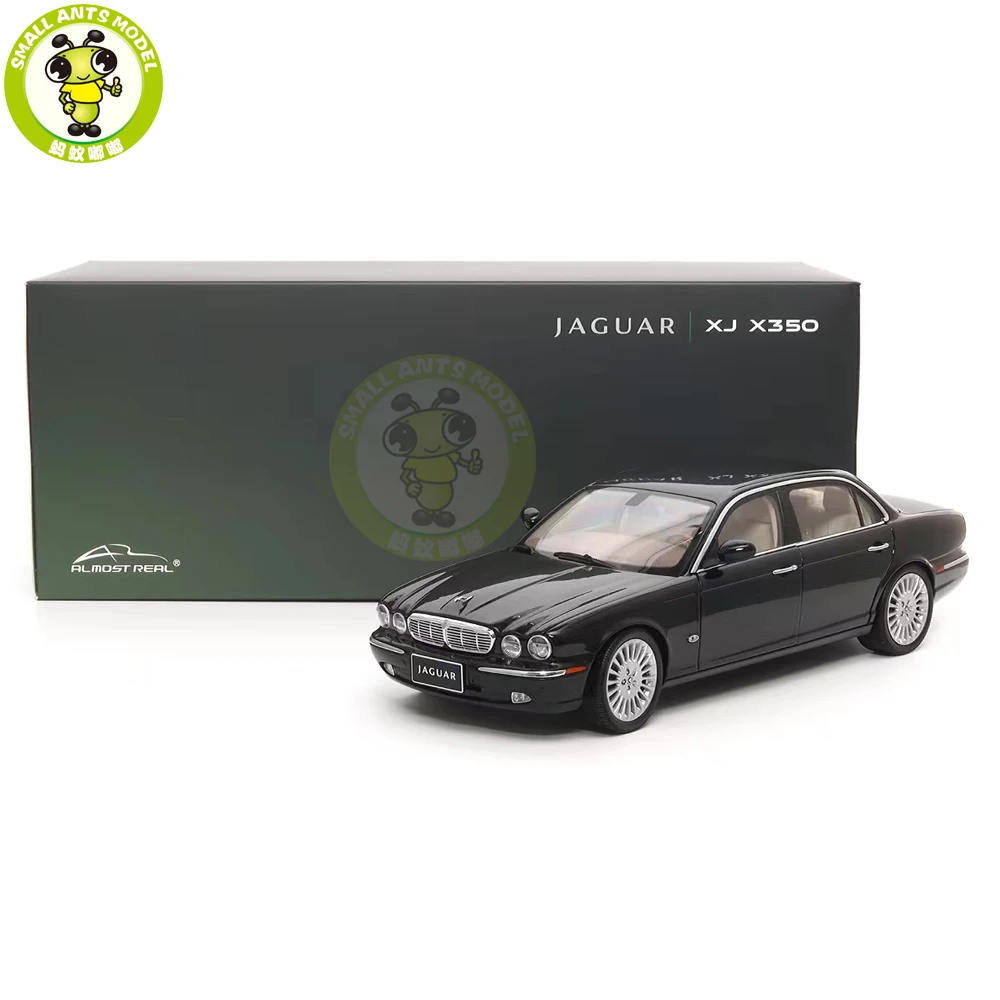 1/18 XJ X350 XJ6 Almost Real 810501 Black Diecast Model Toy Car Gifts For Father Friends