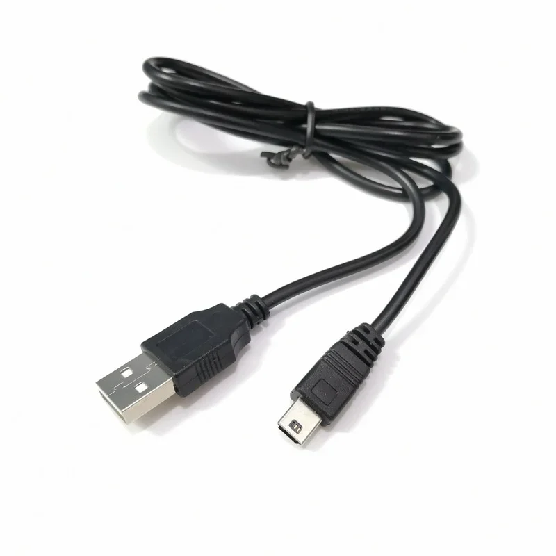 Чёрная длина 80/100 см кабели для передачи данных USB 2,0 штекер к 5-контактному мини-USB зарядный кабель адаптер кабель передачи данных