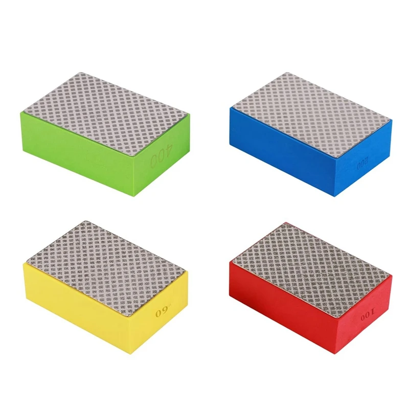 

Diamond Polishing Pads, 4 Pcs/Set Diamond Hand Polishing Pads Sanding Block Glass Grinding Pads For Sanding Ceramic Tile