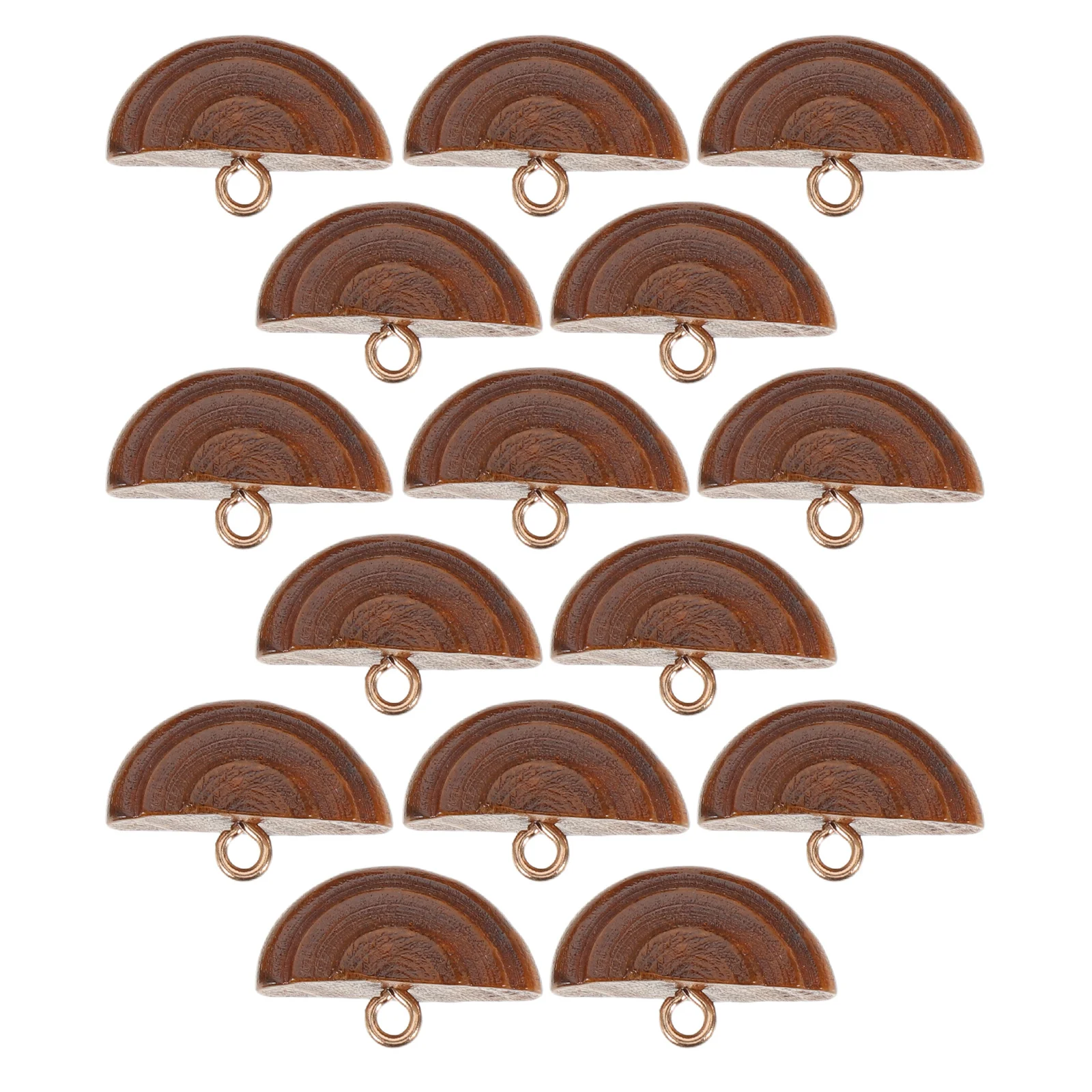 

20pcs Vintage Style Wooden Buttons Half-Round For Sewing Coats Knitting Diy Craft Supplies Retro Button Decor Clothing