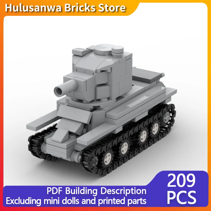 

BT-42 WW2 Military Tanks Model MOC Building Bricks War Equipment Modular Technology Gifts Holiday Assemble Children Toys Suit