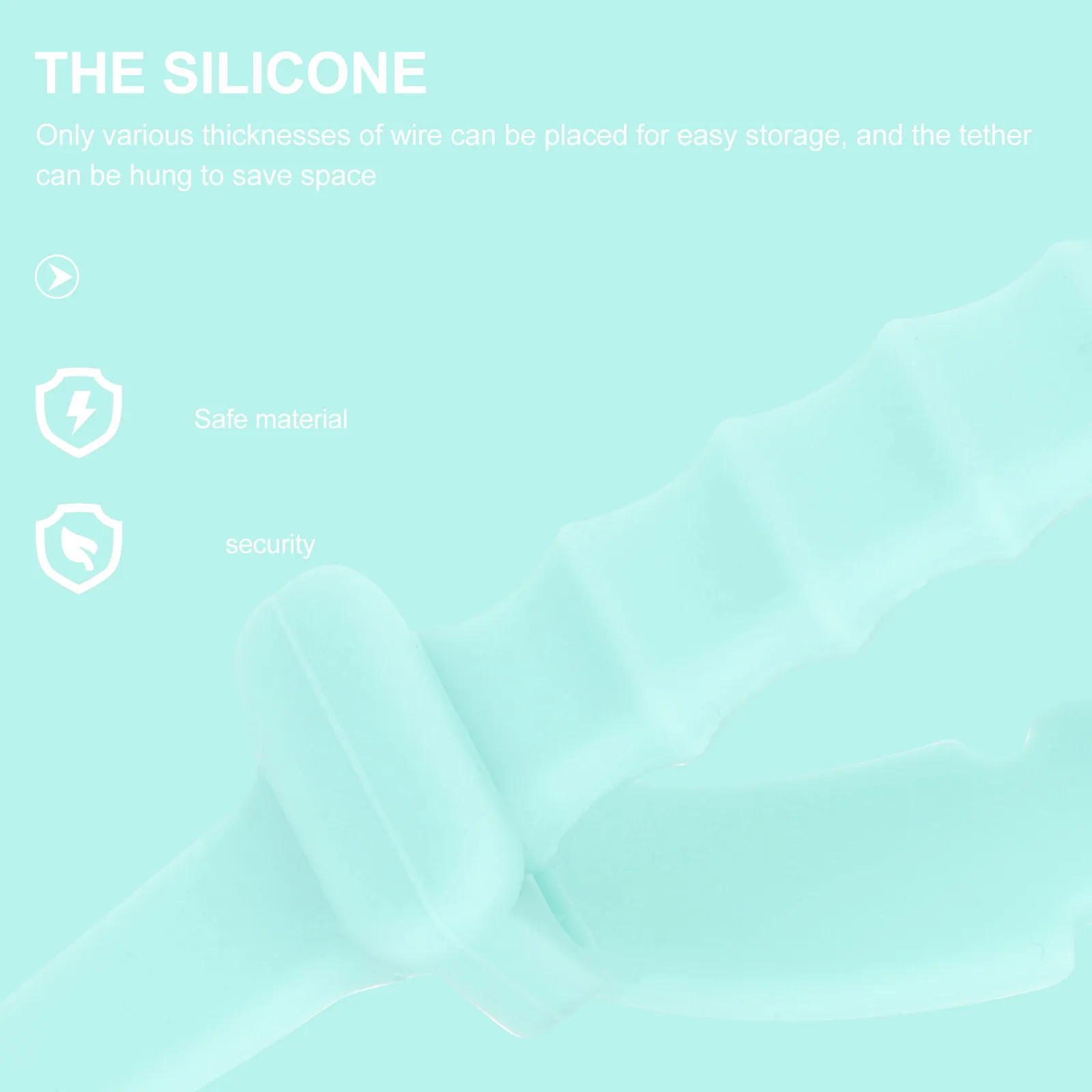 

50Pcs Reusable Silicone Cable Ties Organizer Cord Wraps for Headset Data Cables Desk Cord Organizer Cable Tie Wire Fixing Straps