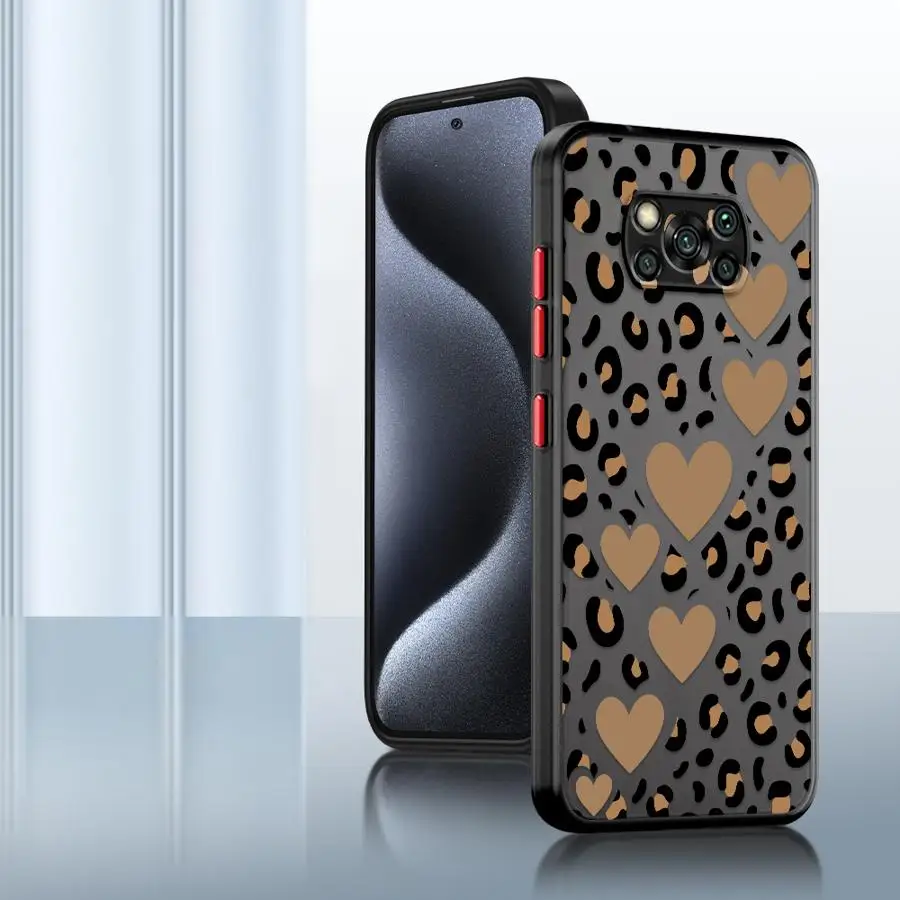 Leopard Print Phone Case for Xiaomi Poco X5 X3 NFC X3 X4 Pro X4NFC Soft Cover 