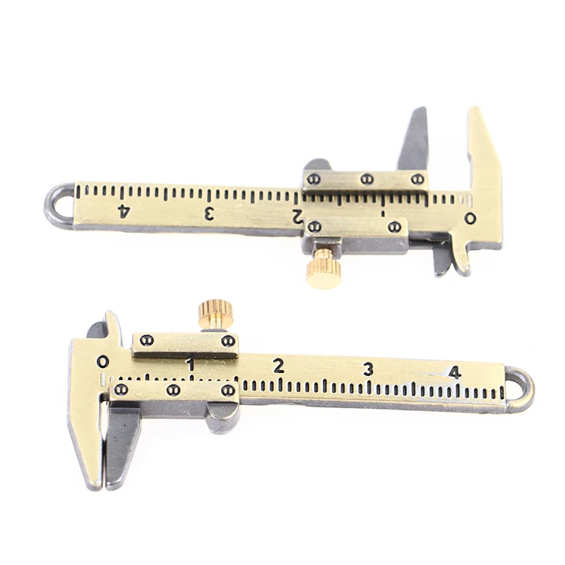 1/6 1/12 Miniature Vernier Caliper, Dollhouse Decoration Simulation Metal Vernier Caliper Model Dollhouse Mini DIY Decor Toys