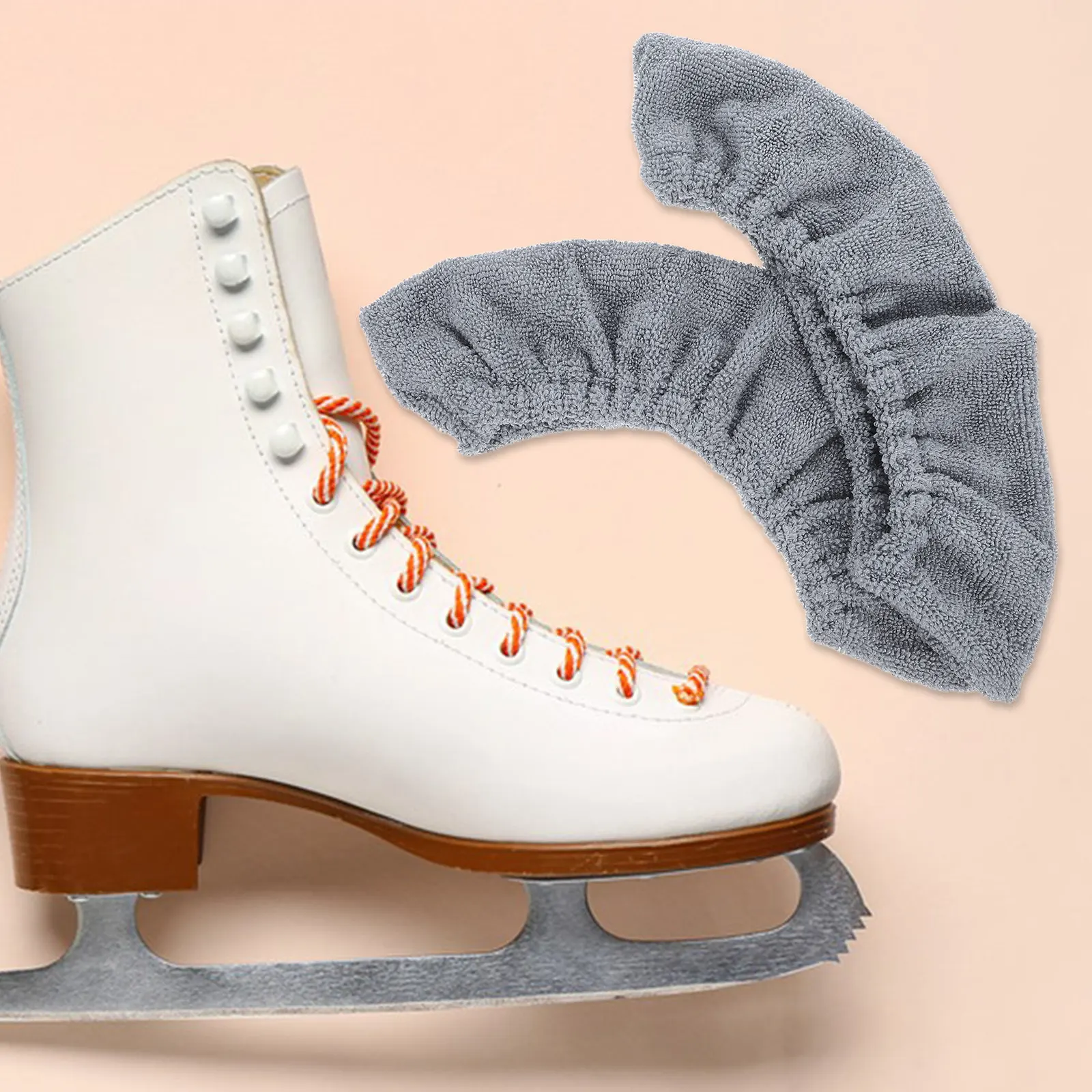 

1 пара эластичных длинных чехлов для коньков, регулируемые нескользящие защитные чехлы для хранения коньков, защитные накладки для катания на коньках