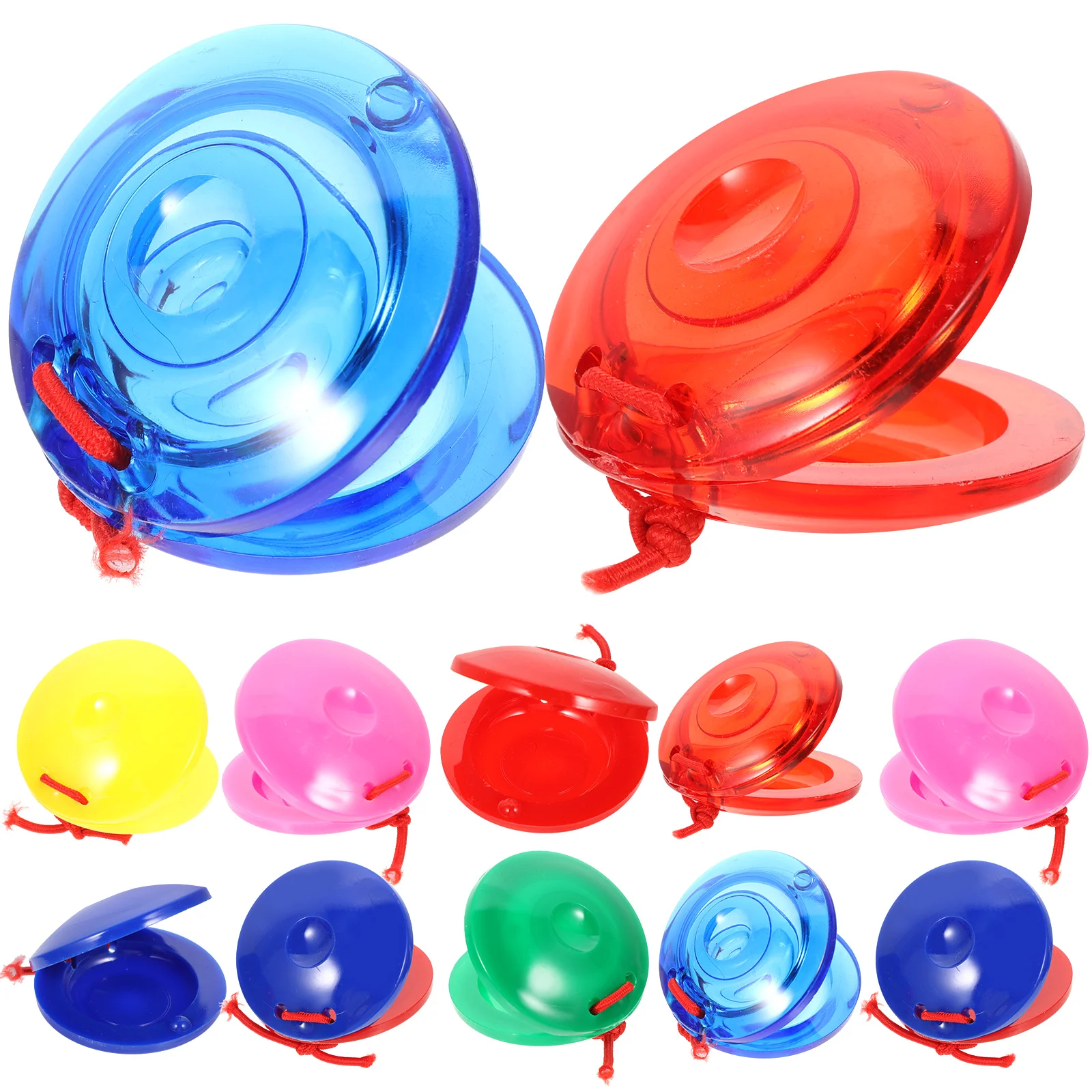 24 Pcs Plastic Castanets Percussion Toy Educational Kids Toys B Car for Babies Music