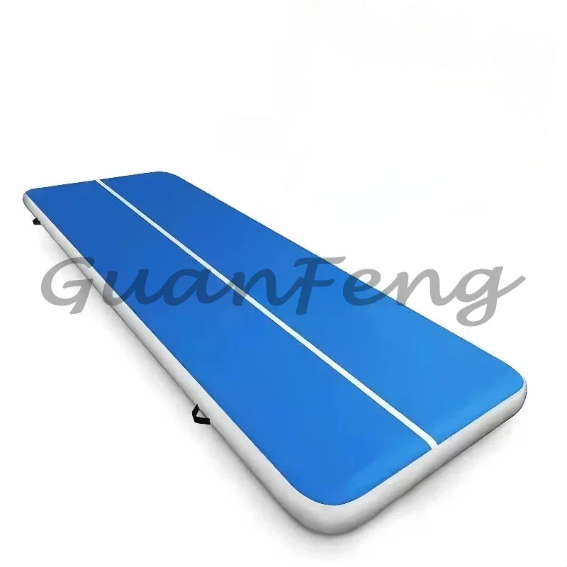 3 × 1 × 0.1m inflatable fitness mat, portable air exercise mat for gymnastics and yoga