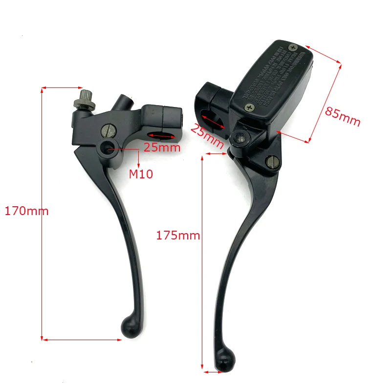 1pair 25mm Motorcycle Clutch Lever Front Master Cylinder Hydraulic Brake Lever For Honda SHADOW STEED 600 400 VT600 VT750