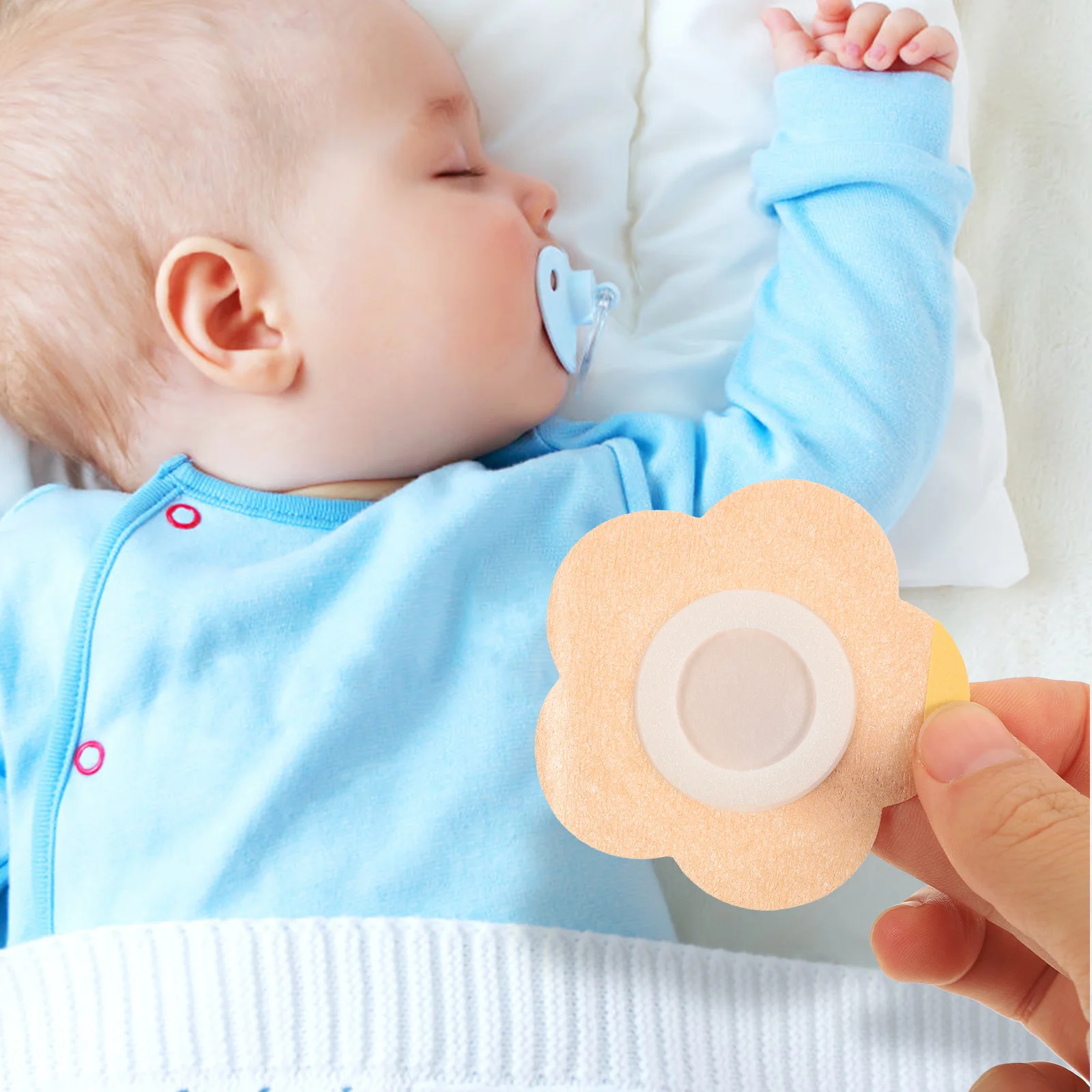

200Pcs Waterproof Breathable Infant Navel Stickers Self-Adhesive Belly Button Patches Baby Abdomen Protective Pads