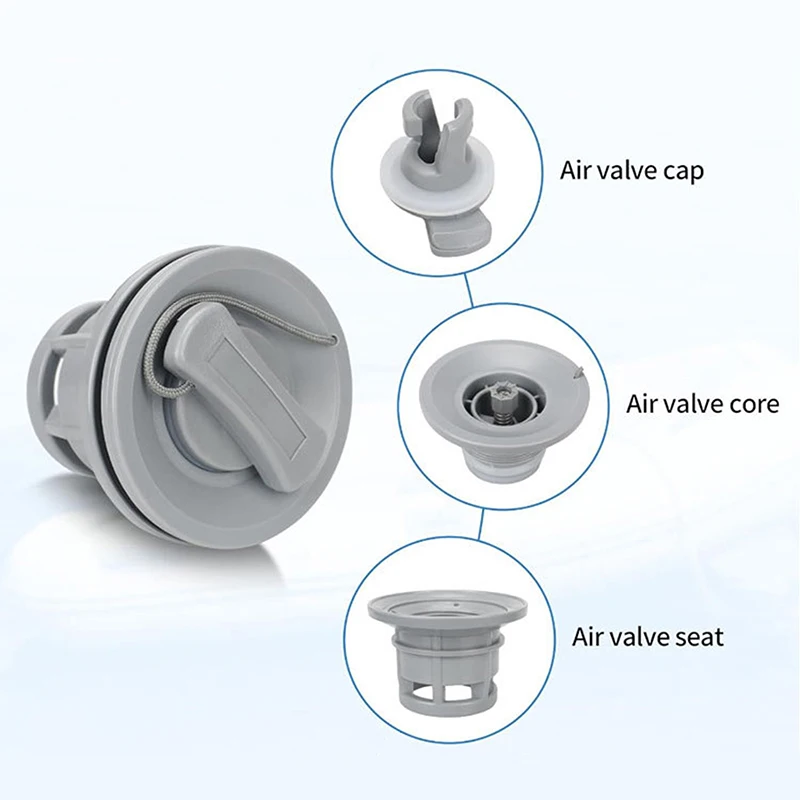 Boat Air Valve Canoe Valve Replacement PVC Boat Air Gas Valve Replacement Air Plug For Inflatable Boat Rubber Dinghy Kayak Canoe