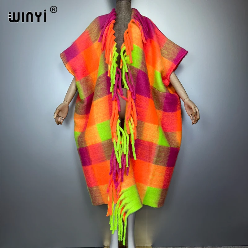 WINYI, capa de invierno, poncho largo de alta calidad, abrigo largo maxi, abrigo grueso y cálido para mujer, abrigos africanos, couverturesртка ж erotскW