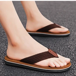 New 2023 High Quality Flip Flops Men Summer Beach Slippers Men Fashion Breathable Hot Sale Casual Men Flip Flops Summer Outdoo