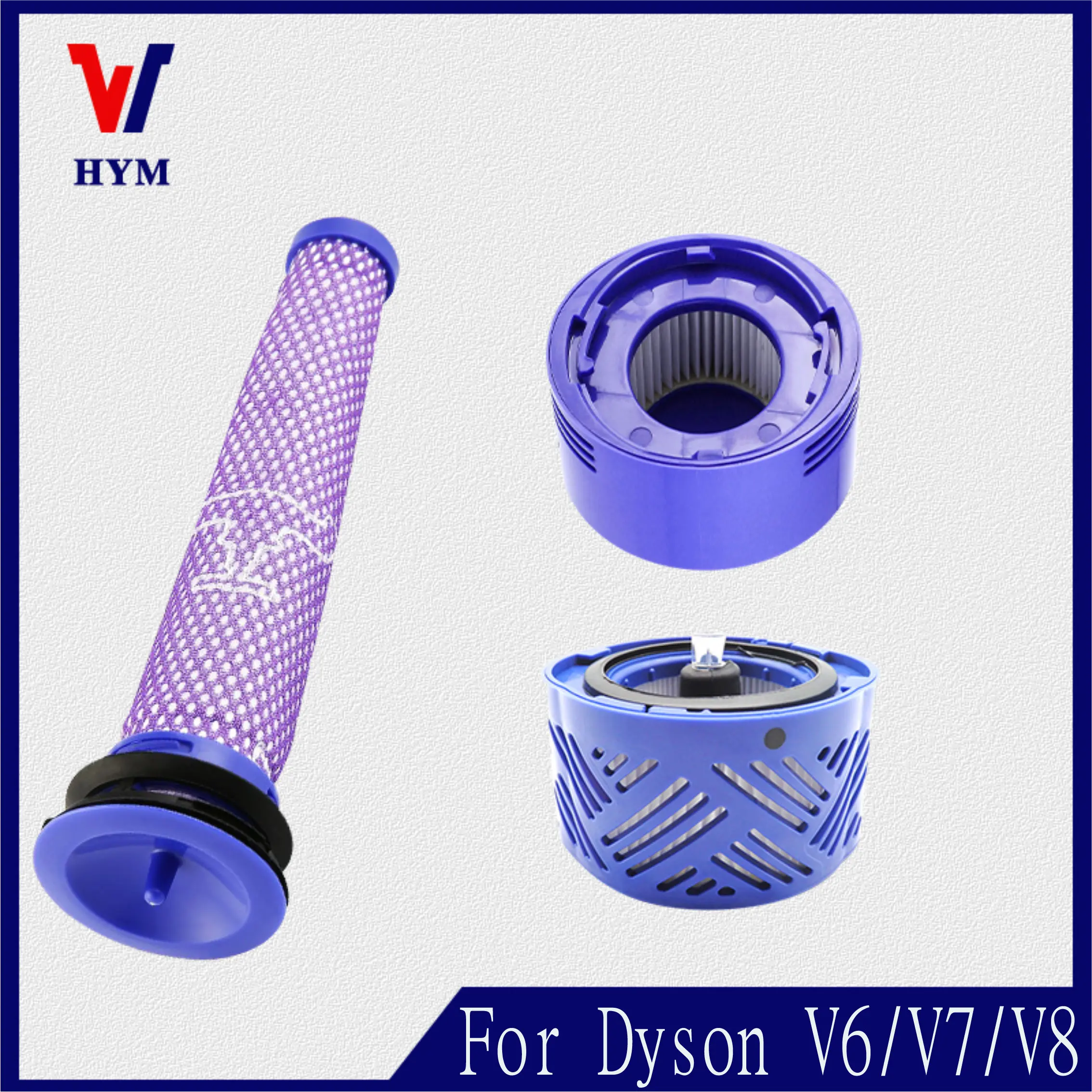 

HEPA Filter For Dyson V6 V7 V8 robot vacuum cleaner Accessories Front and Back Washable Filter Replacement clean spare parts